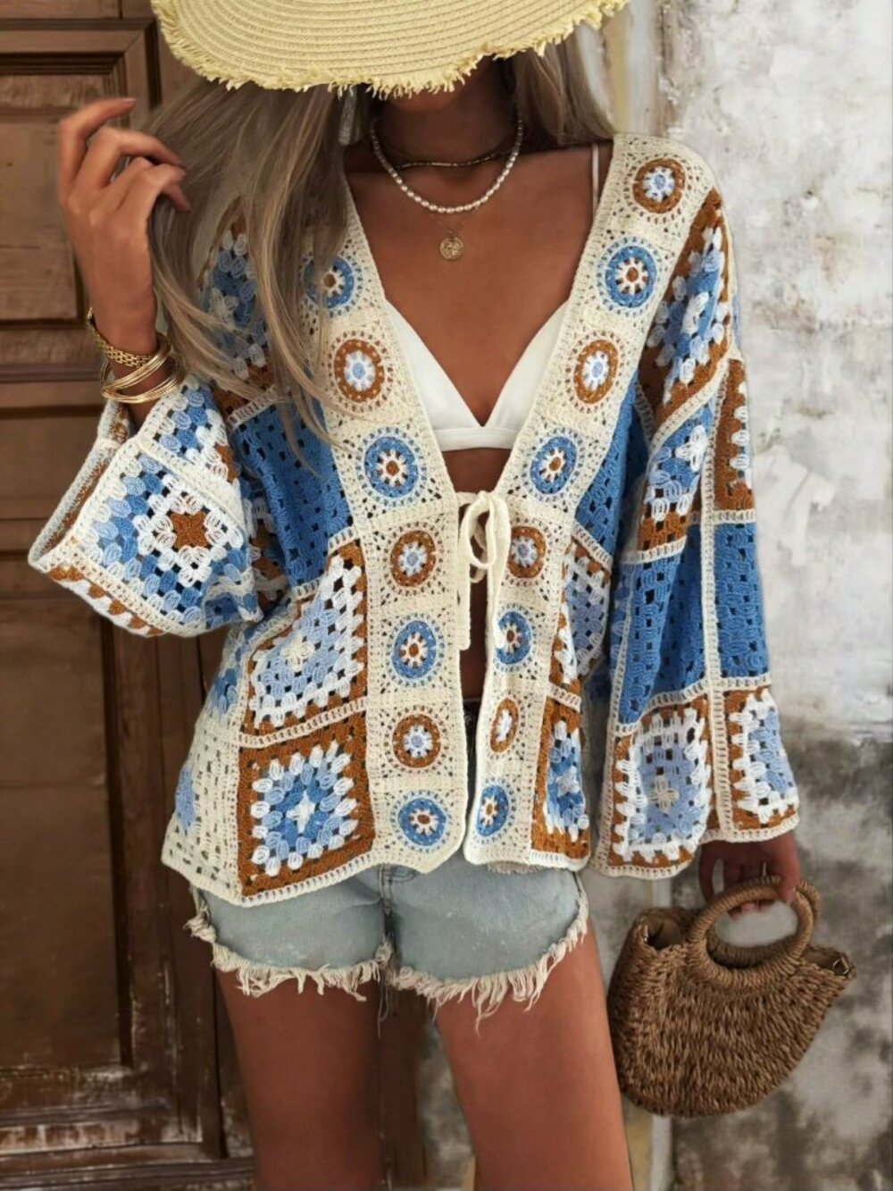 Blue Bohemian Women's Bikini Cover-Up